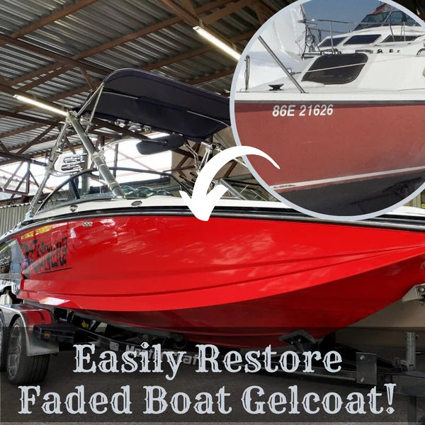 Shiny Boat Faded Gelcoat Restorer(The sponge is about 8*3cm)