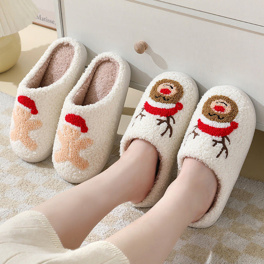 Cute Cartoon Santa Claus Cotton Slippersā¢