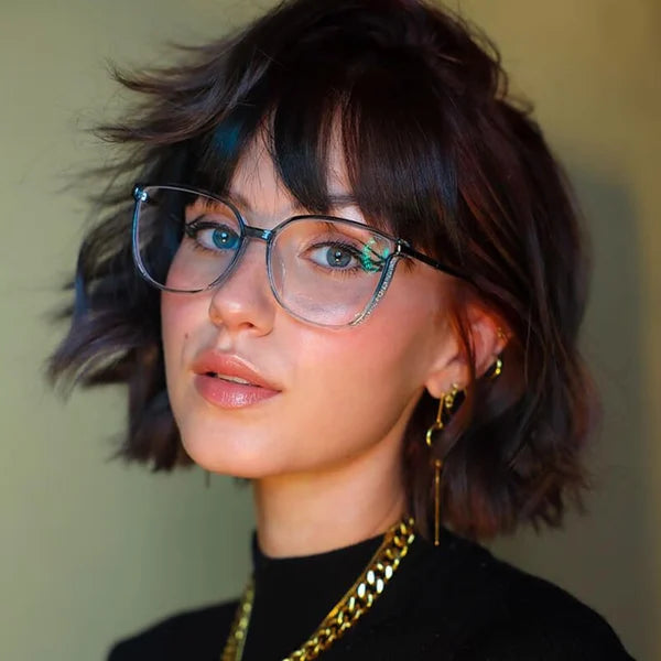 WOMEN'S PORTABLE FASHION ANTI-BLUE LIGHT READING GLASSES