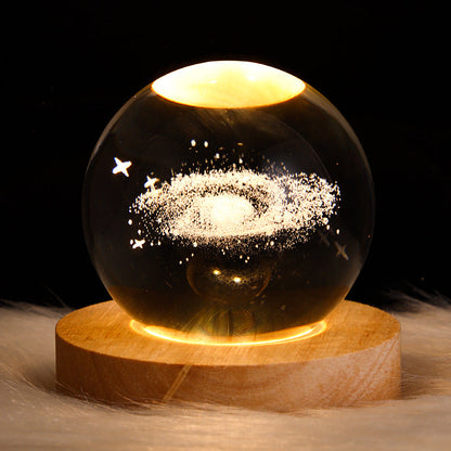 LED Night Light Milky Way Galaxy Solar System Crystal Ball