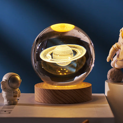 LED Night Light Milky Way Galaxy Solar System Crystal Ball