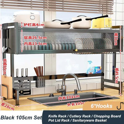 Cabinet Door Sink Shelf Kitchen Storage Rack