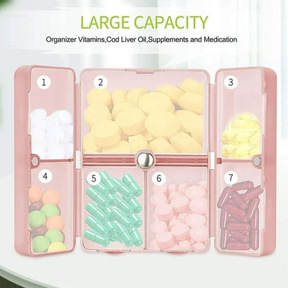💊7 Compartments Portable Pill Case