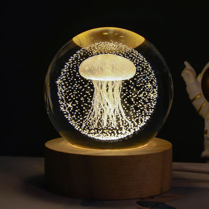 LED Night Light Milky Way Galaxy Solar System Crystal Ball