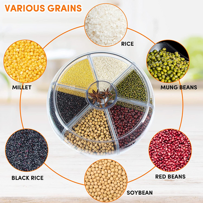 360° Rotating Rice Dispenser Food Dispenser 6 in 1